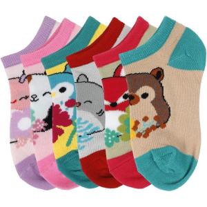 imageBioworld Squishmallows Characters 6Pack Kids Ankle Socks