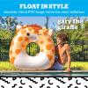 imageBigMouth x Squishmallows Original Large Inflatable Pool Float Swimming Tube for Adults and Kids Pool Party Supplies ampamp Water Toys  Gary The Giraffe Squishmallow
