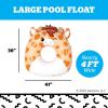 imageBigMouth x Squishmallows Original Large Inflatable Pool Float Swimming Tube for Adults and Kids Pool Party Supplies ampamp Water Toys  Gary The Giraffe Squishmallow
