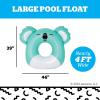 imageBigMouth x Squishmallows Original Large Inflatable Pool Float Swimming Tube for Adults and Kids Pool Party Supplies ampamp Water Toys  Kevin The Koala Squishmallow