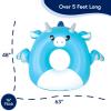 imageBigMouth x Squishmallows Original Large Inflatable Pool Float Swimming Tube for Adults and Kids Pool Party Supplies ampamp Water Toys  Tatiana The Dragon Squishmallow