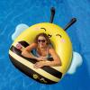 imageBigMouth x Squishmallows Sunny The Bee Pool Float  42 Inch Inflatable Lounge with Cupholder  Soft Durable Collectible Pool Float for Kids and Adults  Build Your Poolside Squish Squad