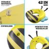 imageBigMouth x Squishmallows Sunny The Bee Pool Float  42 Inch Inflatable Lounge with Cupholder  Soft Durable Collectible Pool Float for Kids and Adults  Build Your Poolside Squish Squad