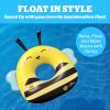 imageBigMouth x Squishmallows Sunny The Bee Pool Float  42 Inch Inflatable Lounge with Cupholder  Soft Durable Collectible Pool Float for Kids and Adults  Build Your Poolside Squish Squad