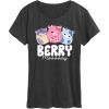 imageHYBRID APPAREL Squishmallows  Berry Moooody  Women Womens Short Sleeve Graphic TShirtHeather Charcoal