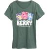 imageHYBRID APPAREL Squishmallows  Berry Moooody  Women Womens Short Sleeve Graphic TShirtHeather Juniper