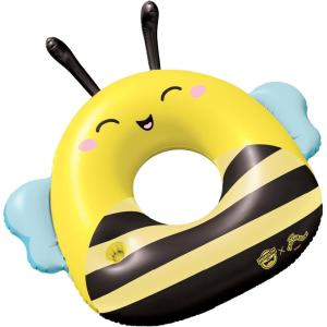 imageBigMouth x Squishmallows Sunny The Bee Pool Float  42 Inch Inflatable Lounge with Cupholder  Soft Durable Collectible Pool Float for Kids and Adults  Build Your Poolside Squish Squad