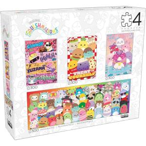 imageBuffalo Games  Squishmallow  4 X 1 Multipack  Squishmallow Party Pack  Multi Piece Jigsaw Puzzle for Adults Challenging Puzzle Perfect for Game Nights  Finished Size Varies