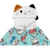 imageSquishmallows Girls Fleece Kids Hooded Robe  Super Soft Plush Kids Spa Bathrobe with Pockets Sizes 612  Official ProductBlue
