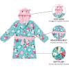 imageSquishmallows Girls Fleece Kids Hooded Robe  Super Soft Plush Kids Spa Bathrobe with Pockets Sizes 612  Official ProductBlue Pink