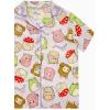 imageSquishmallows Girls Pajama Set  2 Piece Cozy Girls Pjs with Button Down Short Sleeve ampamp Shorts For Kids  Official ProductPurple