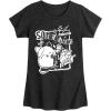 imageHYBRID APPAREL Squishmallows  Concert  Girls Fitted Short Sleeve Graphic TShirtHeather Black