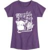 imageHYBRID APPAREL Squishmallows  Concert  Girls Fitted Short Sleeve Graphic TShirtHeather Purple