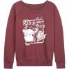 imageHYBRID APPAREL Squishmallows  Concert  Womens French Terry Pullover SweatshirtHeather Maroon