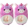 imageSquishmallows Slippers Plush Lightweight Warm Comfort Soft Aline Slipper House Shoes for Kids and Adults sizes 111 Little Kid  25 Big Kid  510 AdultLola the Unicorn