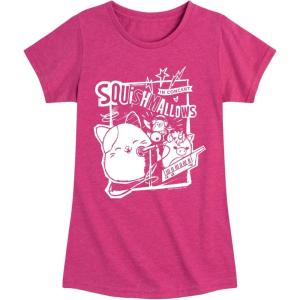 imageHYBRID APPAREL Squishmallows  Concert  Girls Fitted Short Sleeve Graphic TShirtHeather Fuchsia