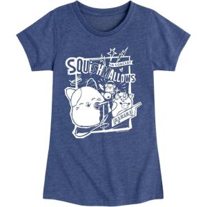 imageHYBRID APPAREL Squishmallows  Concert  Girls Fitted Short Sleeve Graphic TShirtHeather Navy