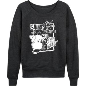 imageHYBRID APPAREL Squishmallows  Concert  Womens French Terry Pullover SweatshirtHeather Charcoal