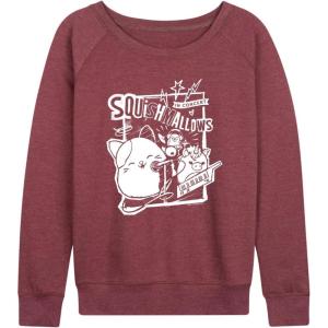 imageHYBRID APPAREL Squishmallows  Concert  Womens French Terry Pullover SweatshirtHeather Maroon