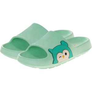 imageSquishmallows Slides Open Toe Sandals  Girl Boys Women Summer Beach Water Pool Shoes sizes 135 Kids  510 AdultsWinston the Owl  Green