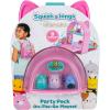 imageSquishalongs Party Pack OnTheGo Playset  Series 1  Three 1 MiniSquish with 9 Furnishings  Collect Trade ampamp Play