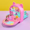 imageSquishalongs Party Pack OnTheGo Playset  Series 1  Three 1 MiniSquish with 9 Furnishings  Collect Trade ampamp Play