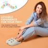 imageSquishmallows Kids Slippers and Womens Slippers Gifts for Women Extra Cozy Fuzzy House Slippers Slip OnOffwhite