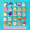 imageSquishmallows Original Mini Eraser Set 25 Small Erasers Cute School Supplies Cute Stationery Supplies Fun Office Supplies Kids Journal Accessories Sketch Journal Stationery