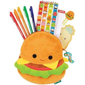 imageFashion Angels Squishmallows All About Carl The Cheeseburger Stationery Set  Includes Carl Pencil Pouch  1200 Squishmallows Stickers  Activity Journal  5 Gel Pens Sticky Notes and More
