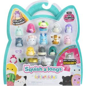 imageSquishalongs 14 Pack  Series 1 Wave 2  14 1 MiniSquish with 4 Accessories 1 Ring Attachment and 1 Collectors Guide  Collect Trade ampamp PlayStyle 1 W2