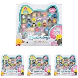 imageSquishalongs 25 Pack  Series 1  25 1 MiniSquish with 5 Accessories Ring and Collectors Guide  Collect Trade ampamp PlaySmall Pack of 4
