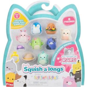 imageSquishalongs 8 Pack  1 MiniSquish with 2 Accessories 1 Ring and a Collectors Guide  Collect Trade ampamp Play8 Pack Style 1 W1