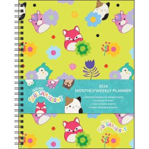 imageSquishmallows 12Month 2024 MonthlyWeekly Planner Calendar