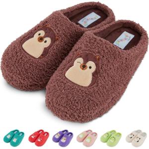 imageSquishmallows Kids Slippers and Womens Slippers Gifts for Women Extra Cozy Fuzzy House Slippers Slip OnBrown