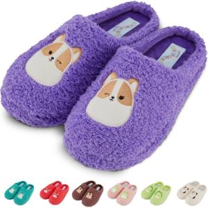 imageSquishmallows Kids Slippers and Womens Slippers Gifts for Women Extra Cozy Fuzzy House Slippers Slip OnPurple