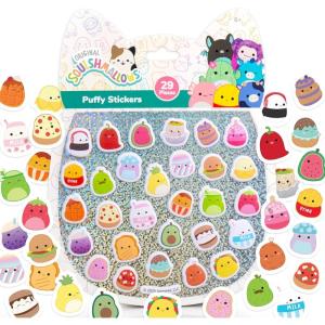 imageSquishmallows Original Squishy Stickers Sticker Book Stickers for Kids Scrapbook Stickers Stickers for Journaling Laptop Stickers Journal Stickers Sticker Pack Kids Crafts Puffy Stickers