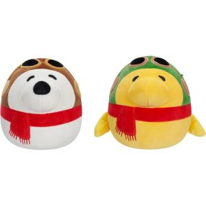 imageSquishmallows Peanuts 8Inch 2Pack Plush  Add Snoopy ampamp Woodstock to your Squad Ultrasoft Stuffed Animal Large Plush Official Kelly Toy PlushAviator Snoopy  Woodstock