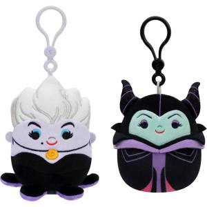 imageSquishmallows Original 35in Disney Jack Skellington and Sally Clip 2Pack  Official Jazwares PlushMaleficent and Ursula