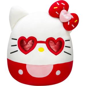 imageSquishmallows Sanrio 14Inch Hello Kitty Wearing Gingham Skirt Plush  Large Ultrasoft Official Kelly Toy PlushRed Hello Kittyn
