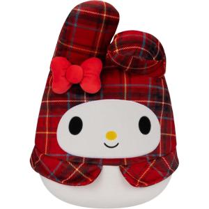 imageSquishmallows Sanrio 14Inch Hello Kitty Wearing Gingham Skirt Plush  Large Ultrasoft Official Kelly Toy PlushRed Plaid My Melody