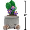imageGreenhouse by Russ 12Inch Black Velvet Alocasia Plant Plush  Ultrasoft Official Jazwares Plush  Ages 3African Violet Plant
