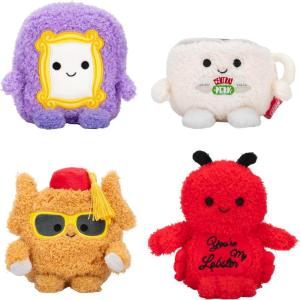 imageBumBumz Warner Bros Friends Plush 4Pack  45inch Collectible Stuffed Toys from The Makers of Original Squishmallows