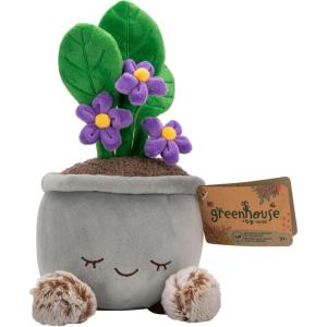 imageGreenhouse by Russ 12Inch Black Velvet Alocasia Plant Plush  Ultrasoft Official Jazwares Plush  Ages 3African Violet Plant