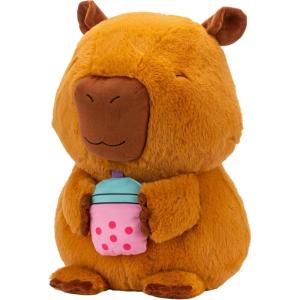 imageRuss 14Inch Capybara with Boba Plush  Ultrasoft Official Jazwares Plush from The Makers of Squishmallows