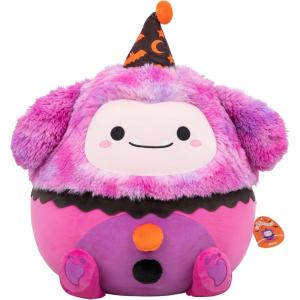imageSquishmallows Original 20Inch Loafer Brown Bulldog  Official Jazwares Plush JumboBigfoot in Clown Costume