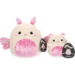 imageSquishmallows Original 5Inch Primrose Silkworm and 8Inch Prior Silk Moth Plush 2Pack  Official Jazwares Plush