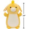 imageSquishmallows HugMees Original 14Inch Leon Teal Monster with Purple Heart Eye Patch  Ultrasoft Official Jazwares Large PlushYellow Donkey