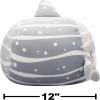 imageSquishmallows Original 12Inch Sachie Grey Striped Shark Stackables  Official Jazwares Plush