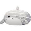 imageSquishmallows Original 12Inch Sachie Grey Striped Shark Stackables  Official Jazwares Plush