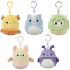 imageSquishmallows Original Clip 5Pack  Boyle Fruit Bat Dianalee Chipmunk Theodore Roadrunner Earling Mushroom Bat Truman TurtleStyle 4